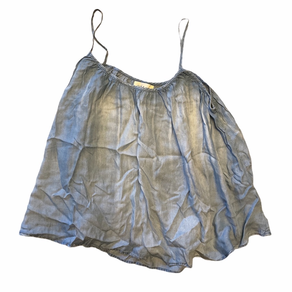 Anthro/ Cloth & stone chambray tank